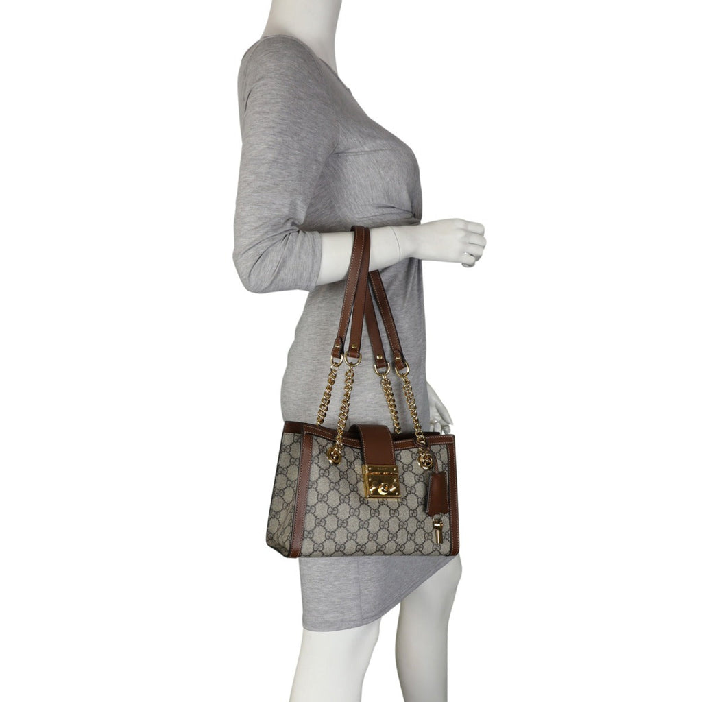 Gucci GG Supreme Small Padlock Tote