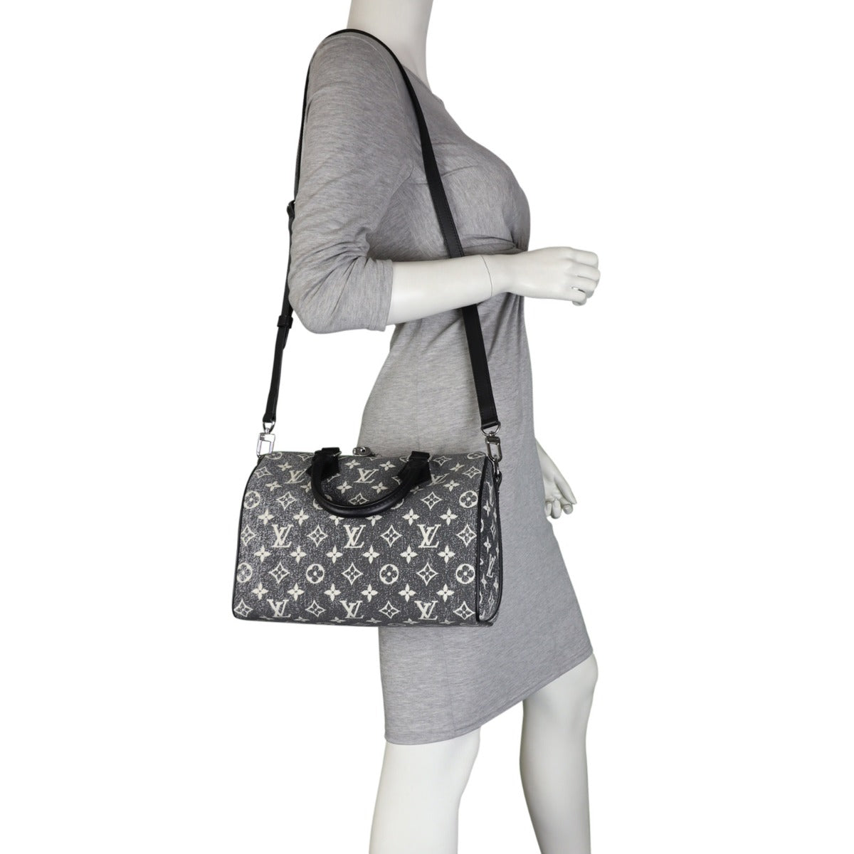 Louis Vuitton Speedy 25 Bandouliere Monogram Denim