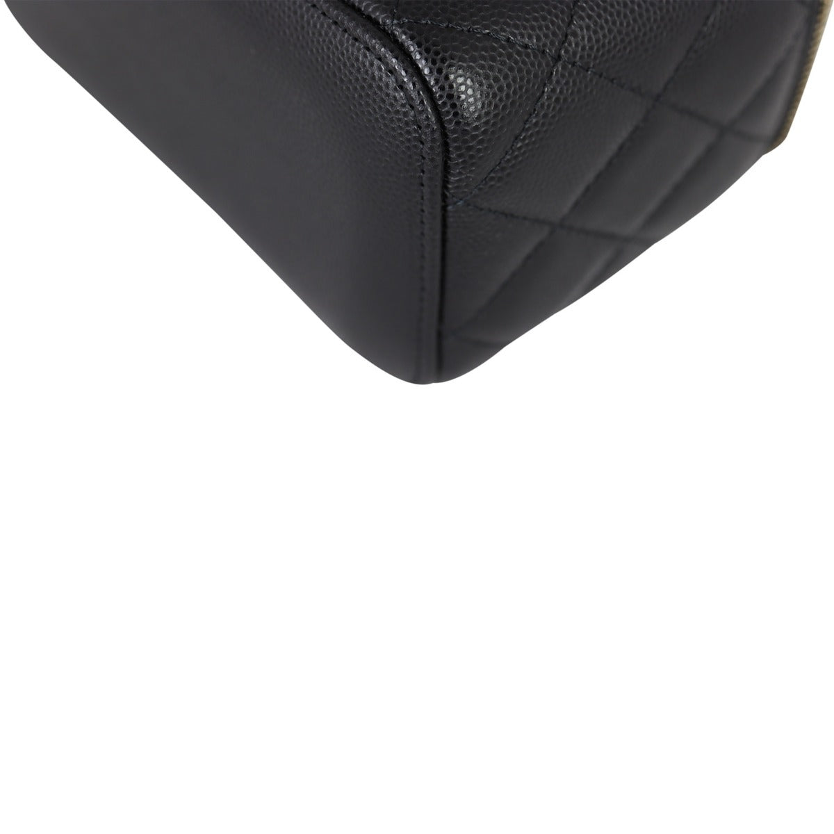 Chanel Vanity Case with Chain | Black Caviar