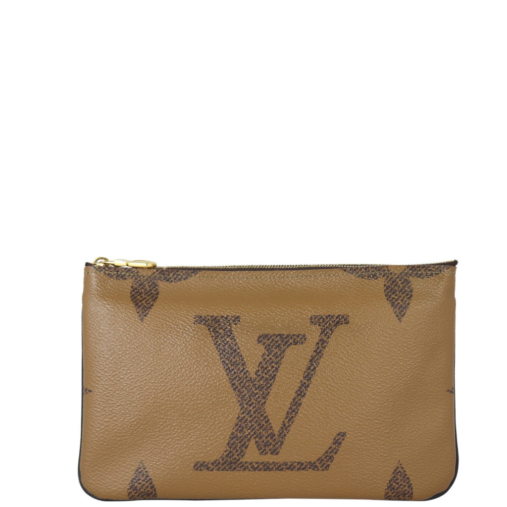 Louis Vuitton Pochette Double Zip Monogram Giant Reverse
