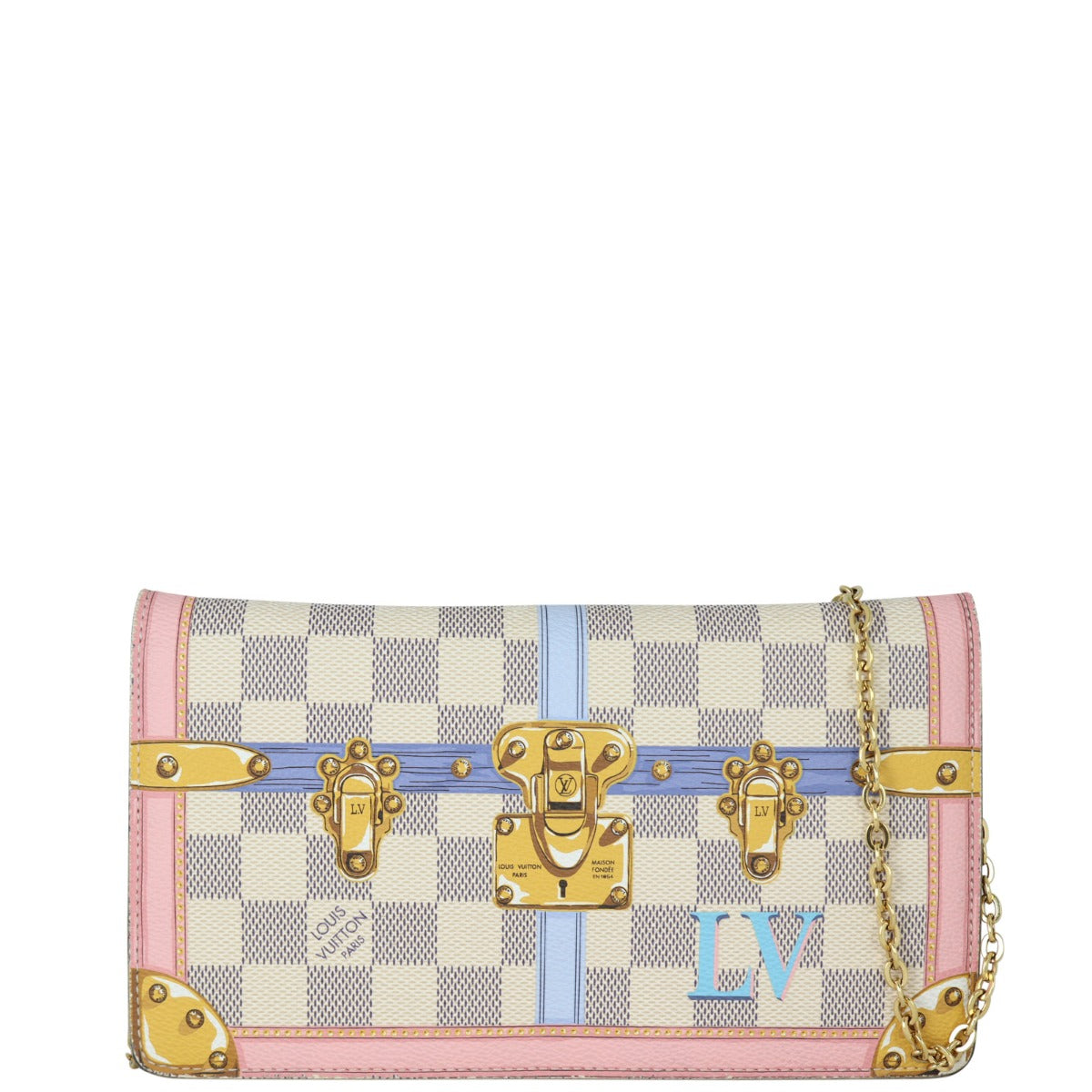 Louis Vuitton Summer Trunks Weekend Pochette Damier Azur
