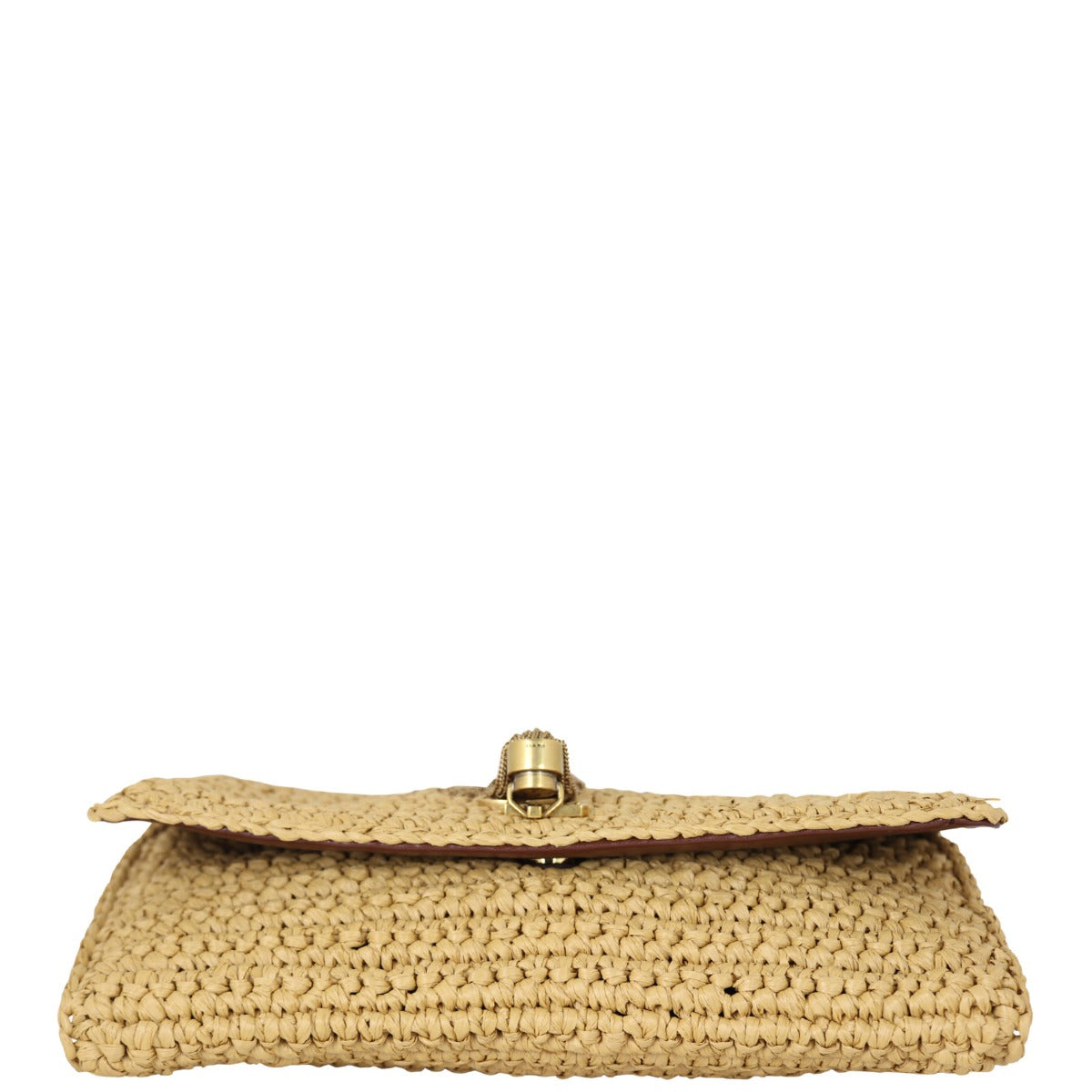 Saint Laurent Kate 99 Tassel Chain Bag Raffia