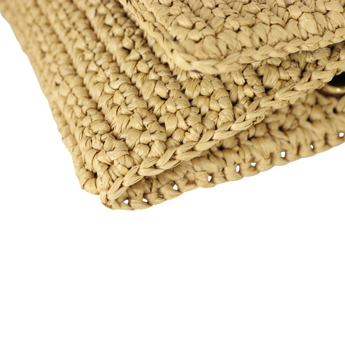 Saint Laurent Kate 99 Tassel Chain Bag Raffia