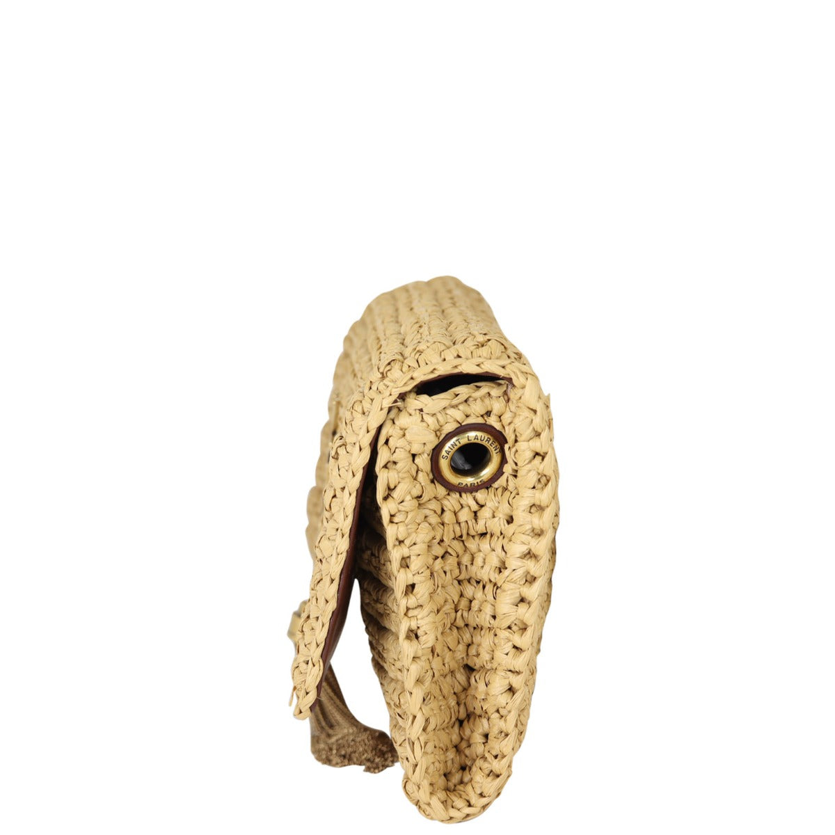 Saint Laurent Kate 99 Tassel Chain Bag Raffia