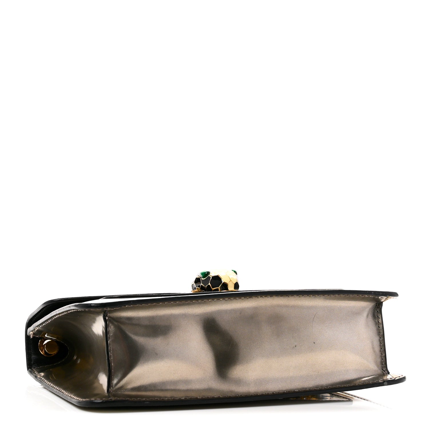 Metallic Serpenti Forever Small Shoulder Bag Silver