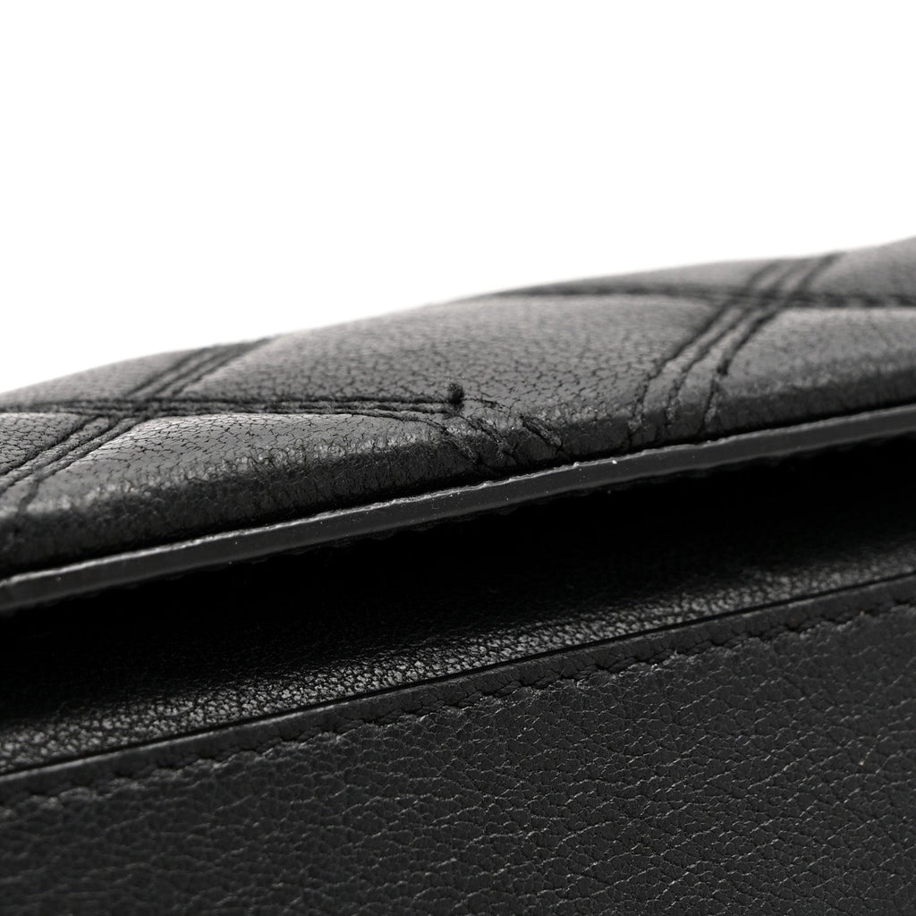 Lambskin Quilted Small Becky Chain Bag Black