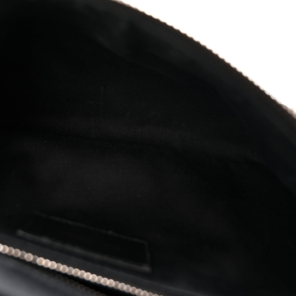 Crinkled Calfskin Matelasse Monogram Niki Body Bag Black