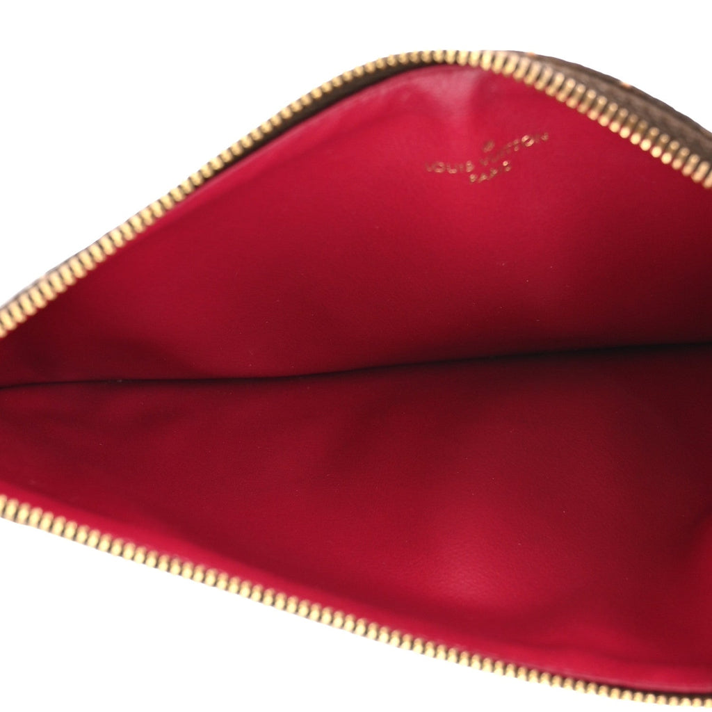Monogram Pochette Felicie Chain Wallet Fuchsia