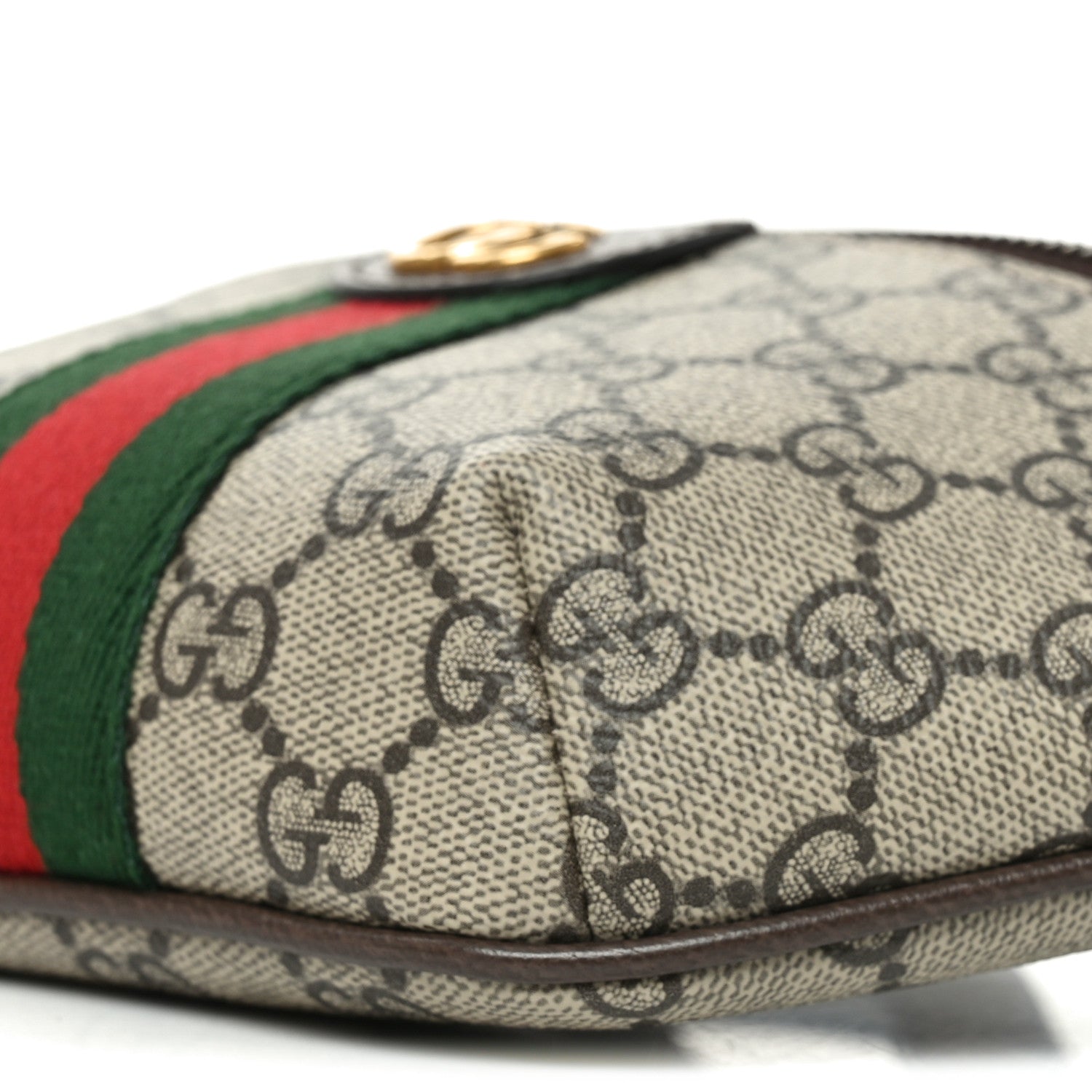 GG Supreme Monogram Web Small Ophidia Belt Bag Beige Ebony New Acero