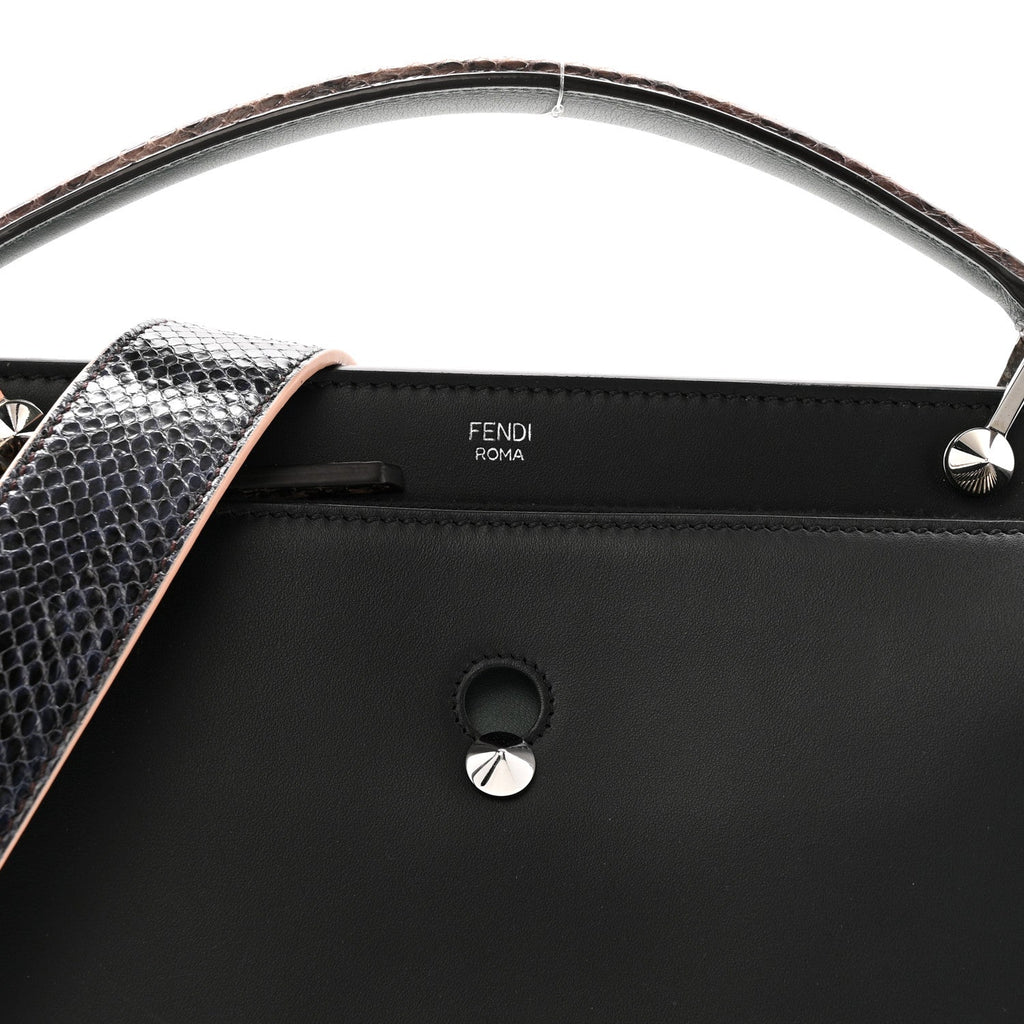 Vitello Baltico Dolce Elaphe DotCom Satchel Dark Grey