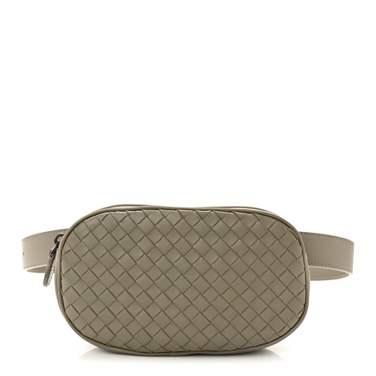 Nappa Intrecciato Belt Bag Mink