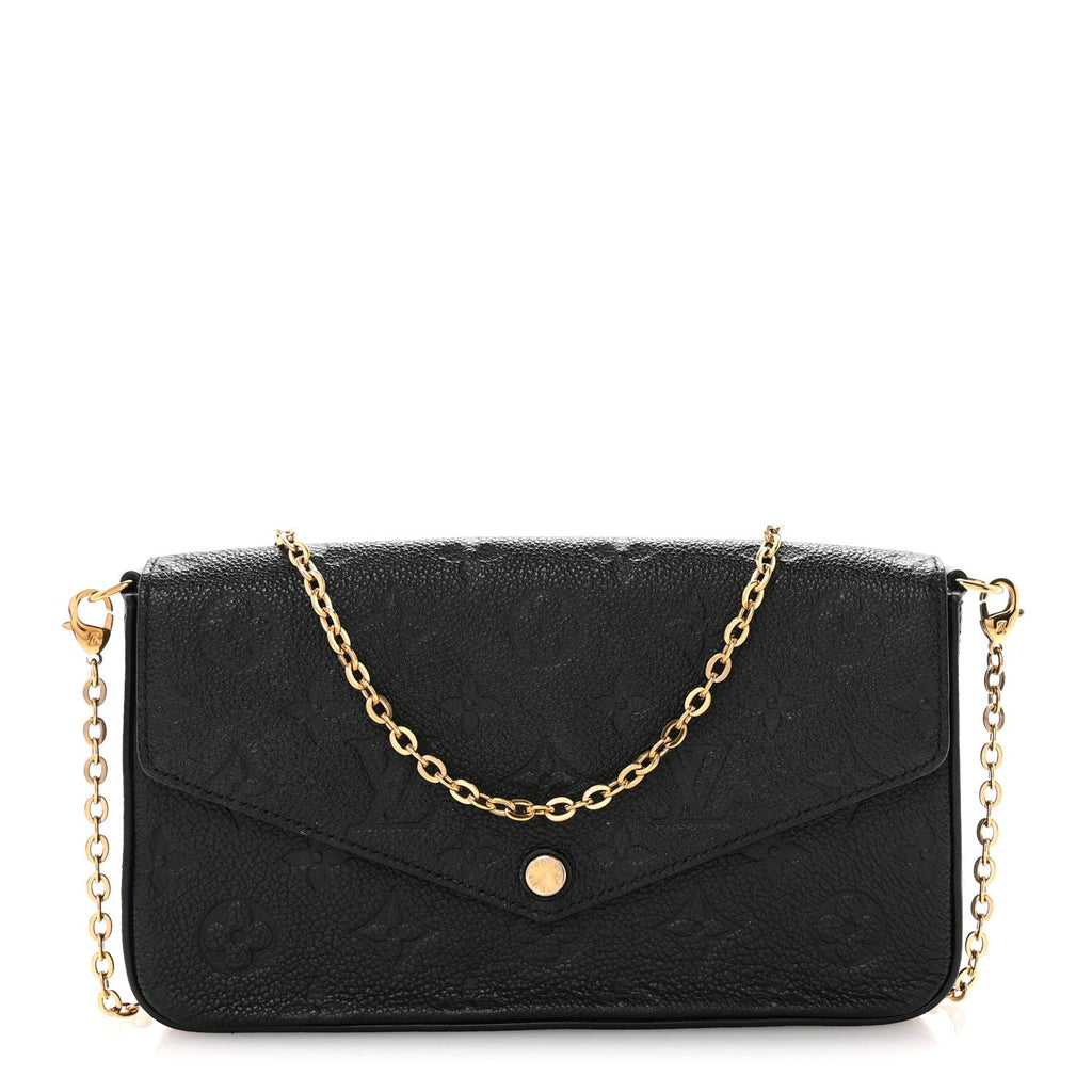 Empreinte Pochette Felicie Chain Wallet Black