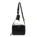 Spazzolato Medium Brique Crossbody Bag Black