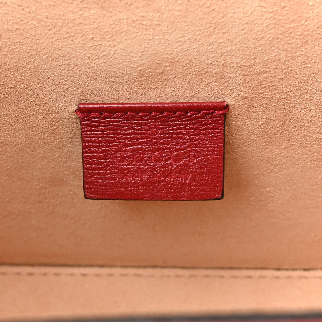 Azalea Calfskin Small Padlock Bamboo Shoulder Bag Romantic Cerise