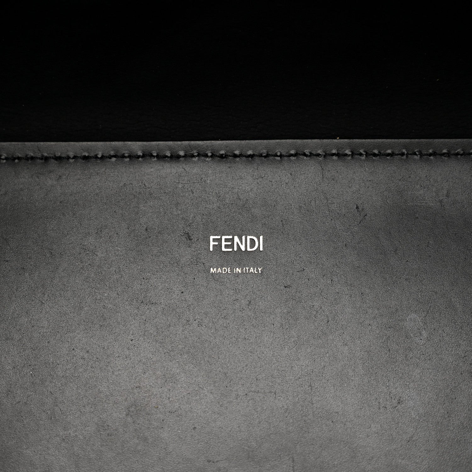 Vitello King Plexiglass Medium Fendi Sunshine Shopper Tote Black