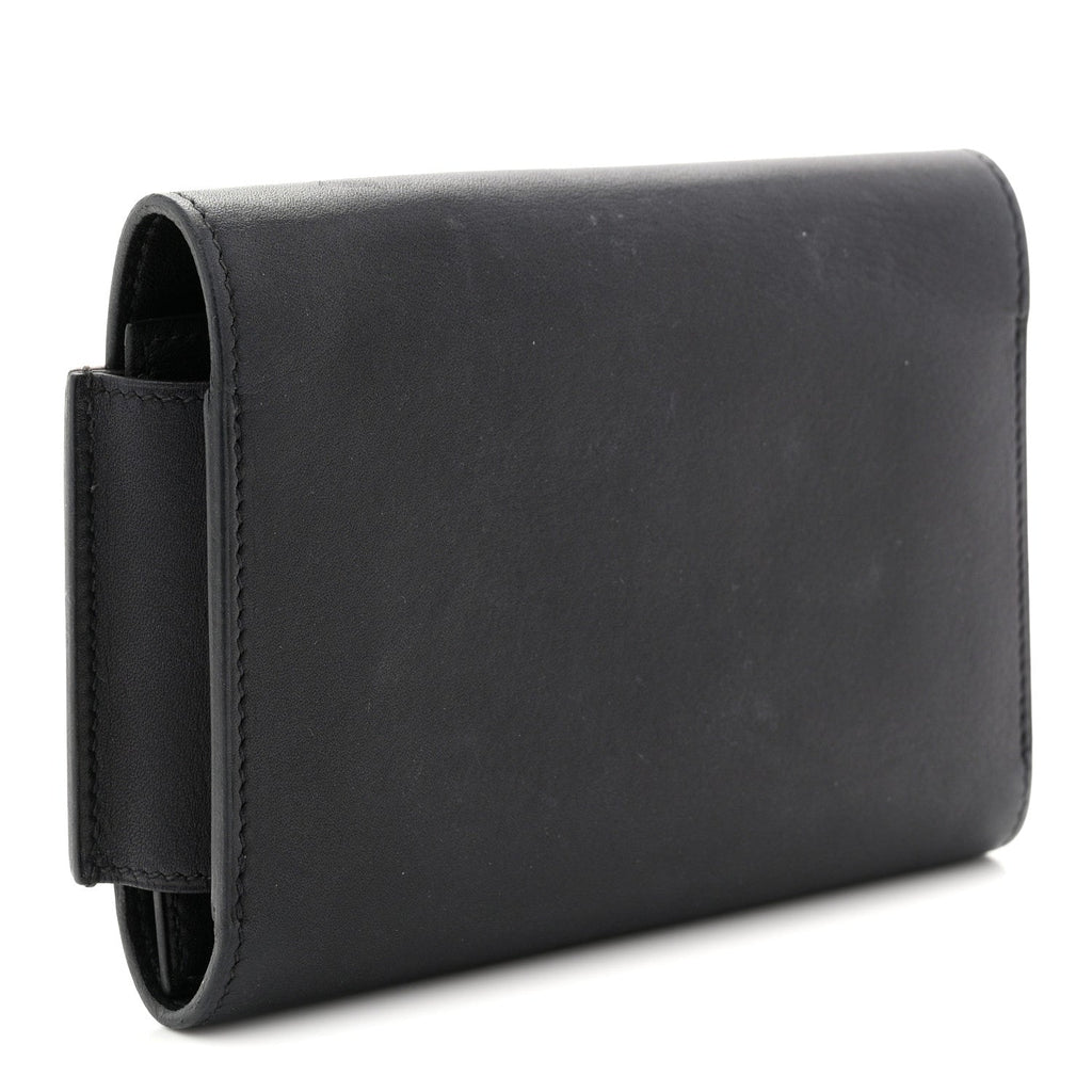 Swift Lizard Passant Compact Wallet Black Ombre