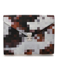 Calfskin Cowmooflage Mark Folder Brown