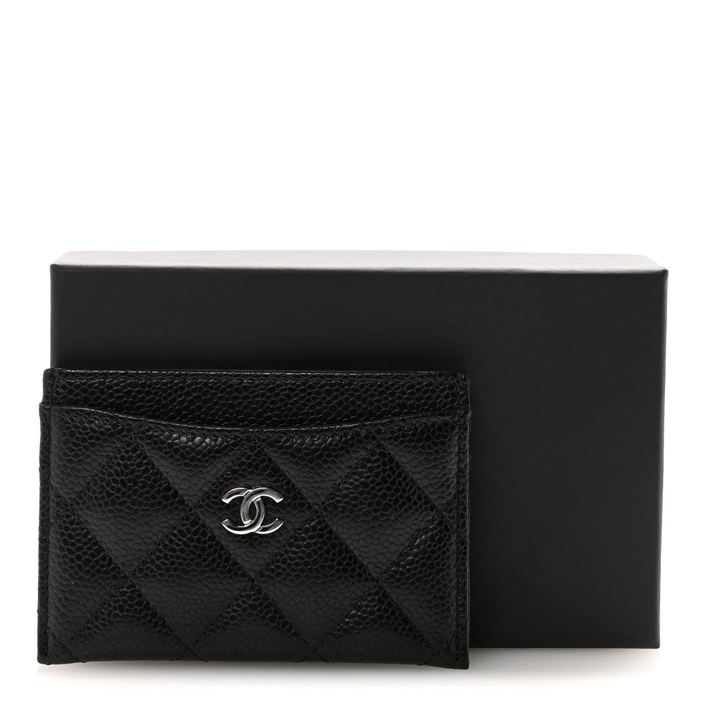 Caviar Quilted  Holder Black