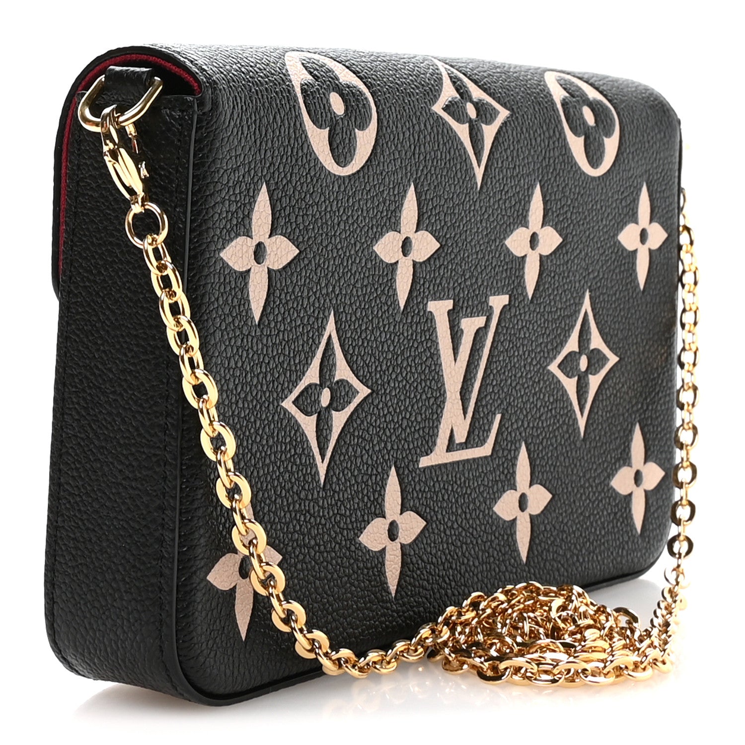 Empreinte Monogram Giant Felicie Pochette Black Beige