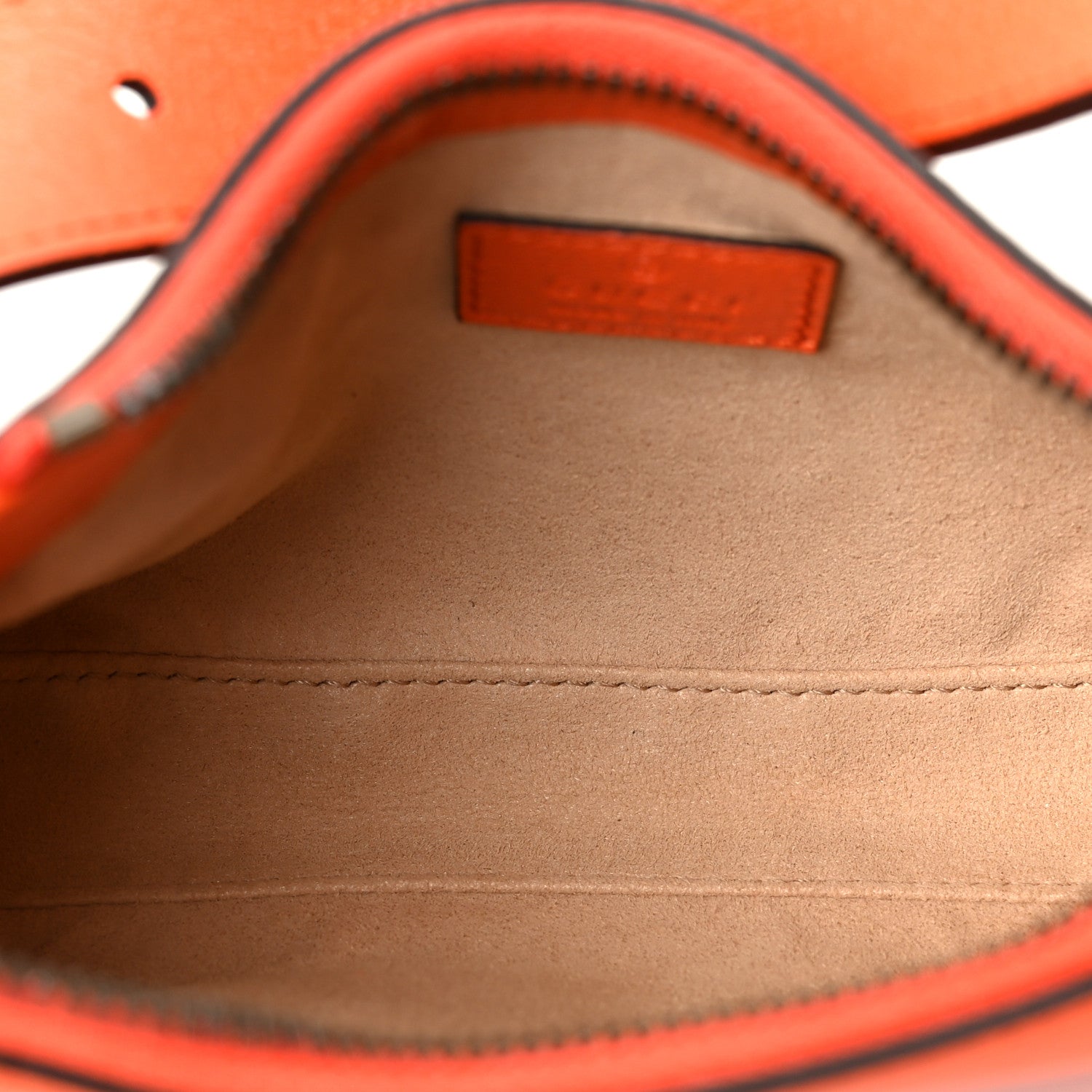 Goatskin Mini Aphrodite Shoulder Bag Orange
