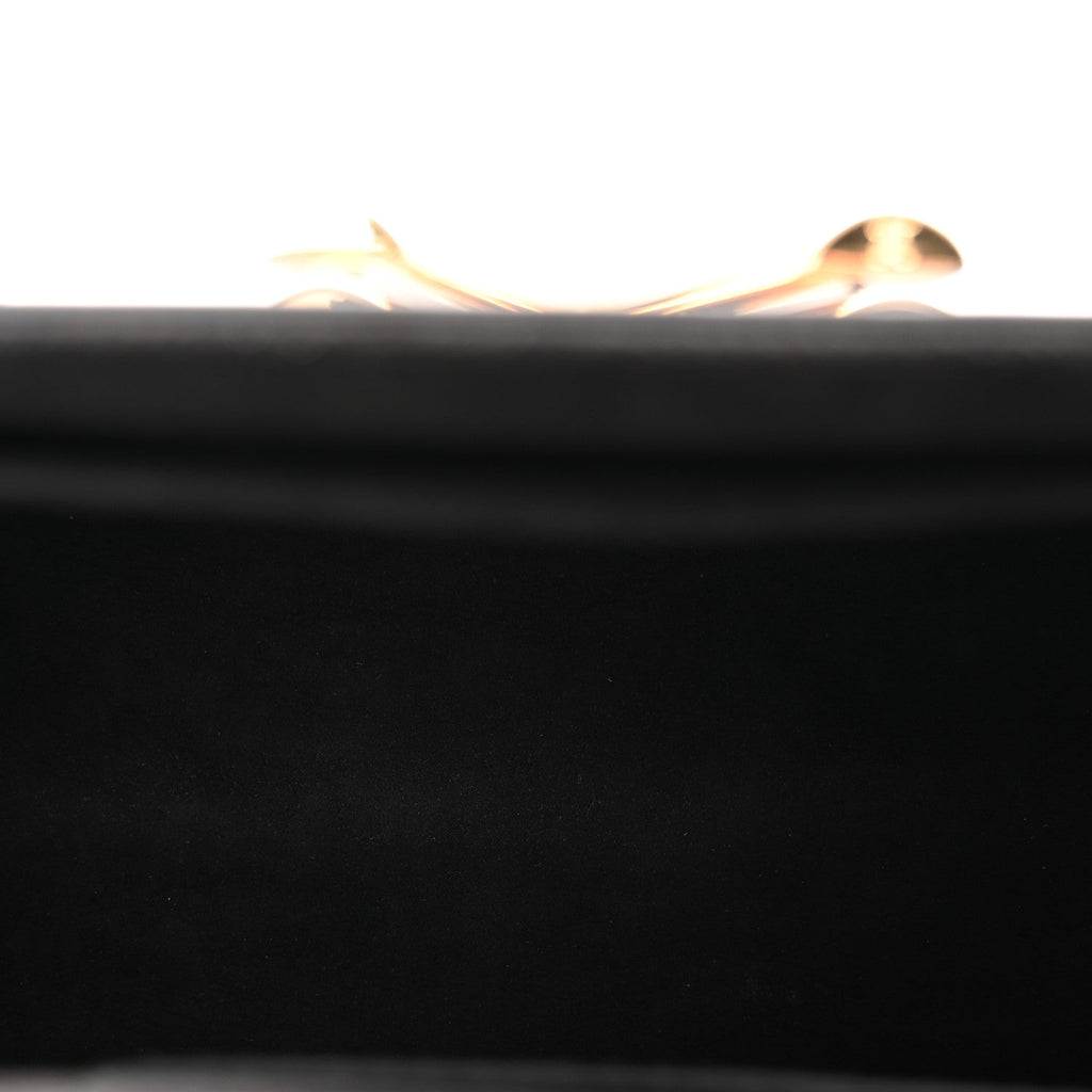 Calfskin Monogram Blossom Twist MM Black