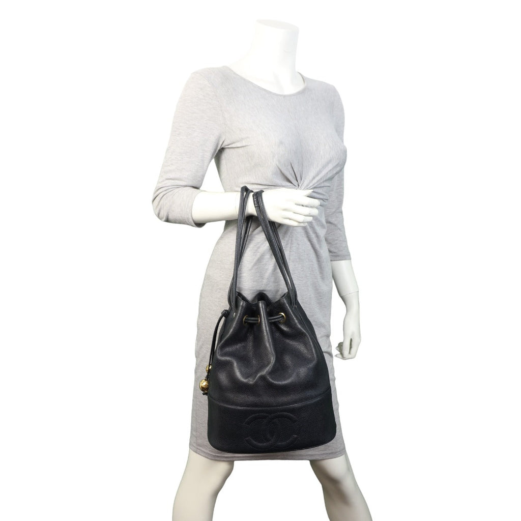 Chanel CC Drawstring Bucket Bag