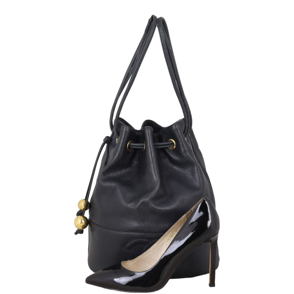 Chanel CC Drawstring Bucket Bag