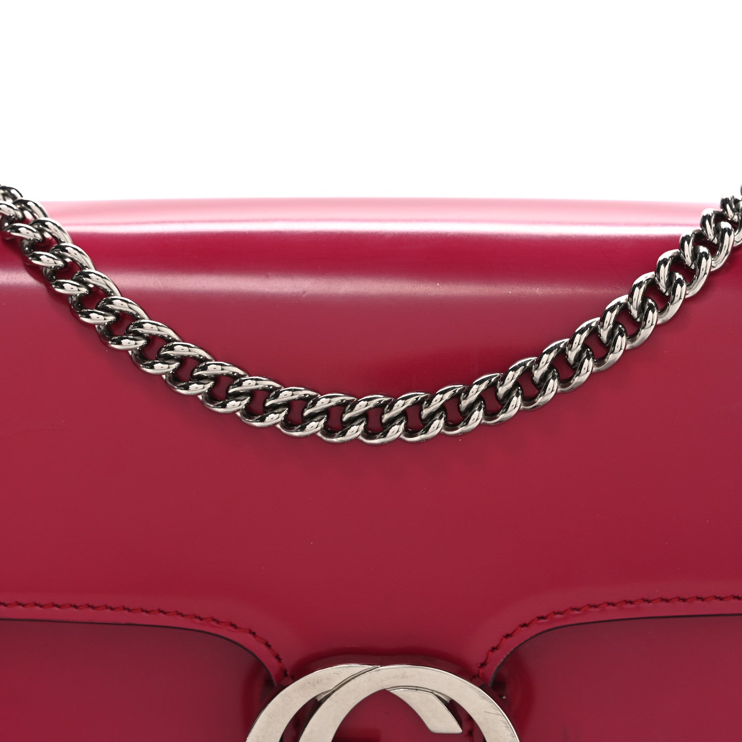 Shade Lux Calfskin Small Interlocking G Shoulder Bag Petunia