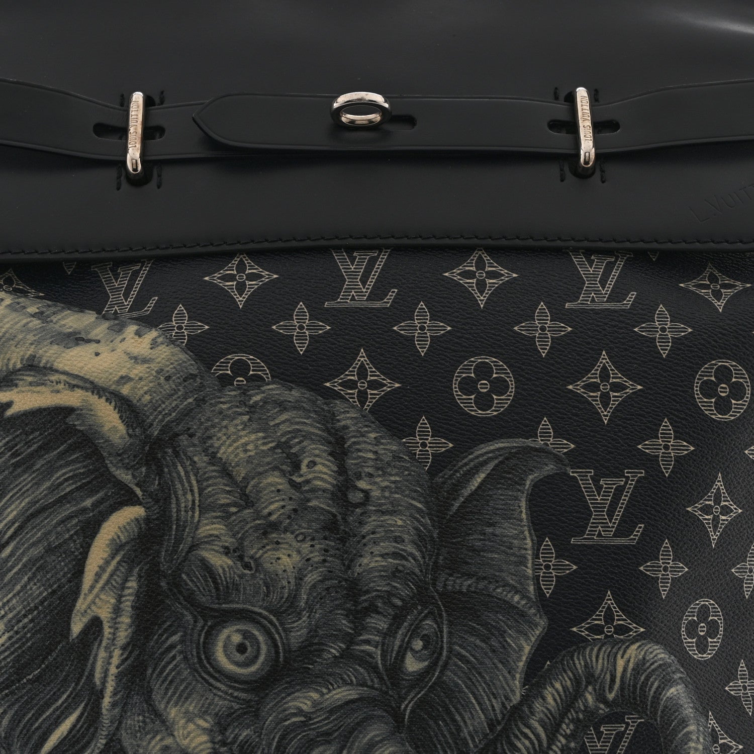 Savane Monogram Elephant Chapman Steamer Backpack Encre