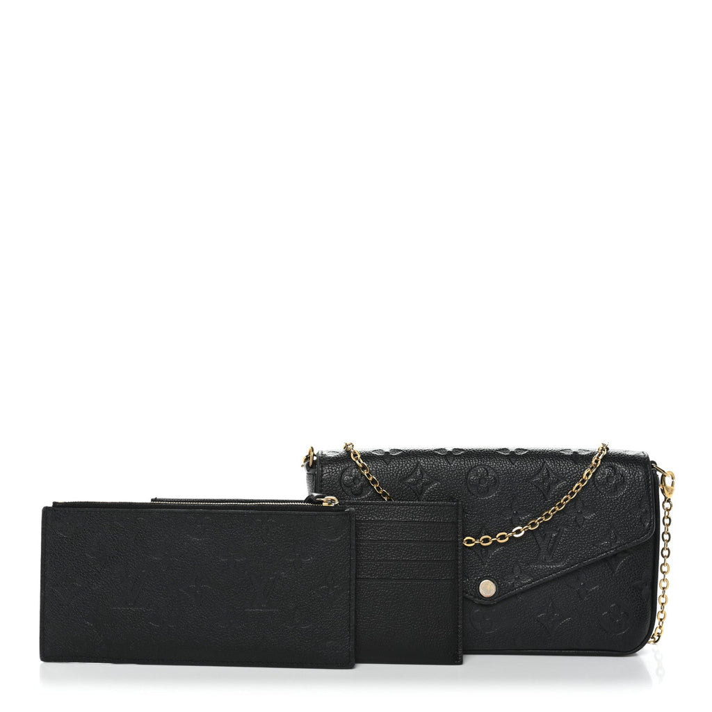 Empreinte Pochette Felicie Chain Wallet Black