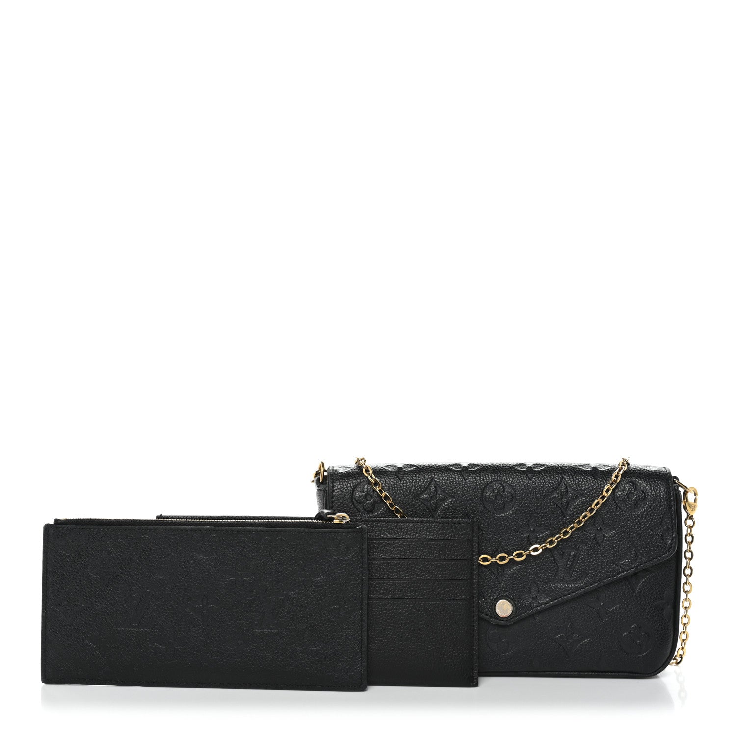 Empreinte Pochette Felicie Chain Wallet Black