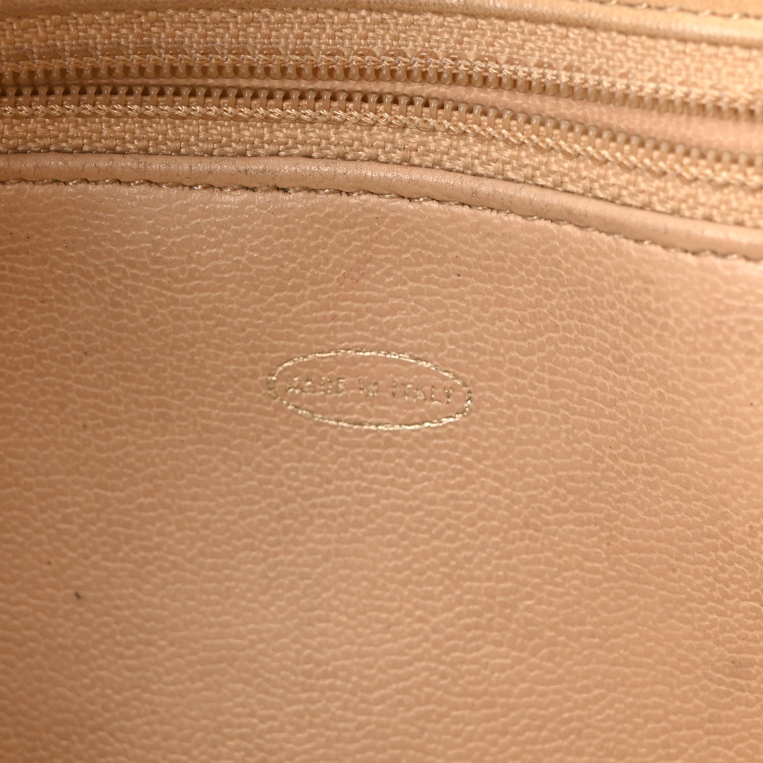 Lambskin Quilted Shopping Tote Beige