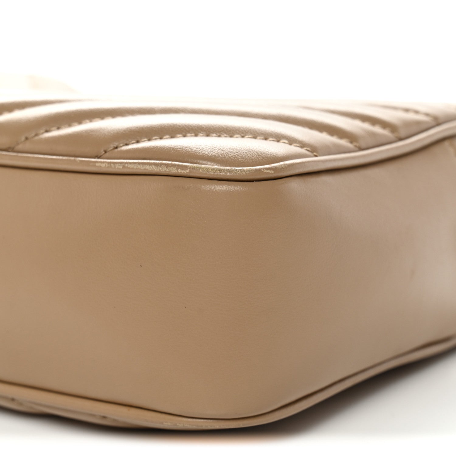 Calfskin Matelasse Monogram Lou Camera Bag Dark Beige