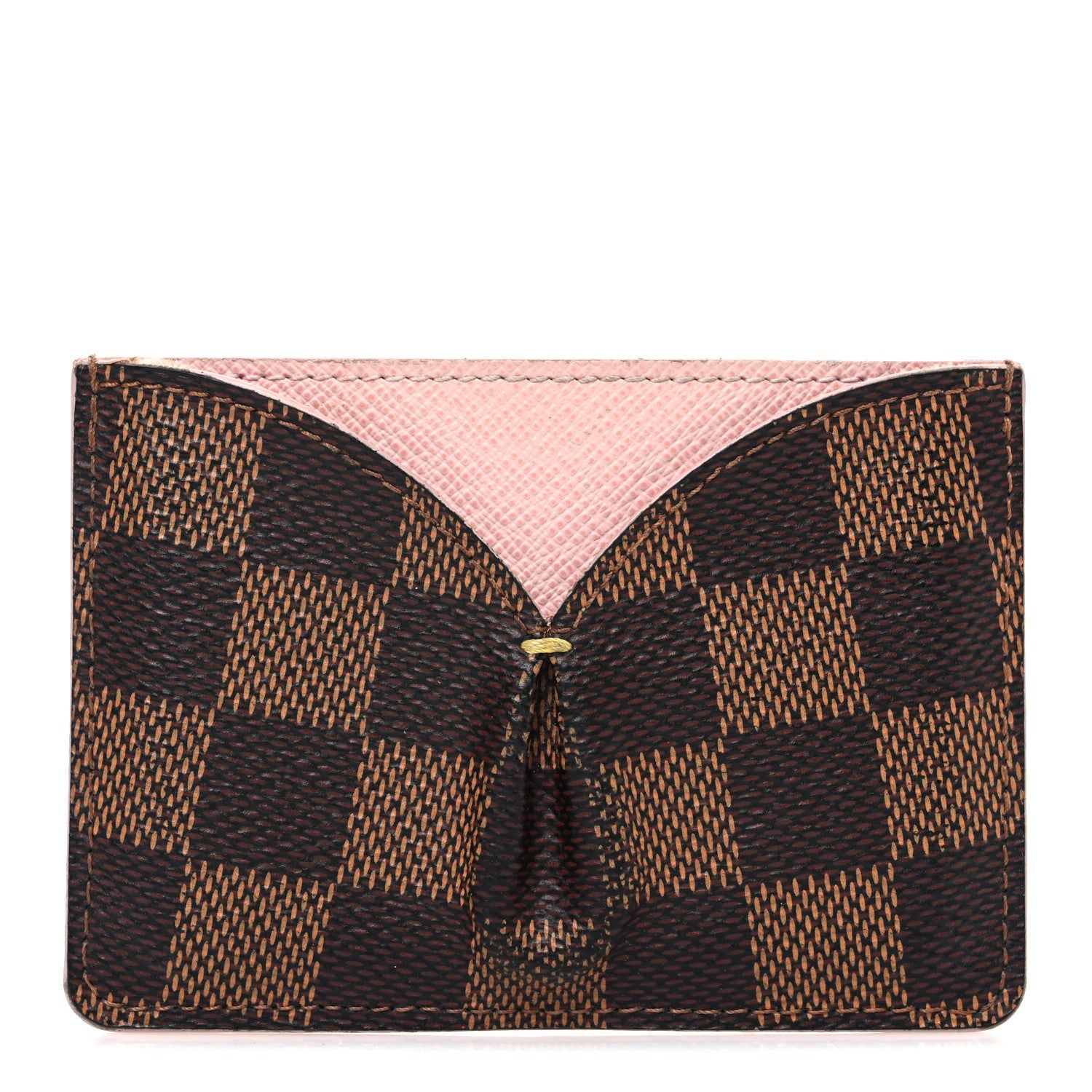 Damier Ebene Caissa  Holder Rose Ballerine