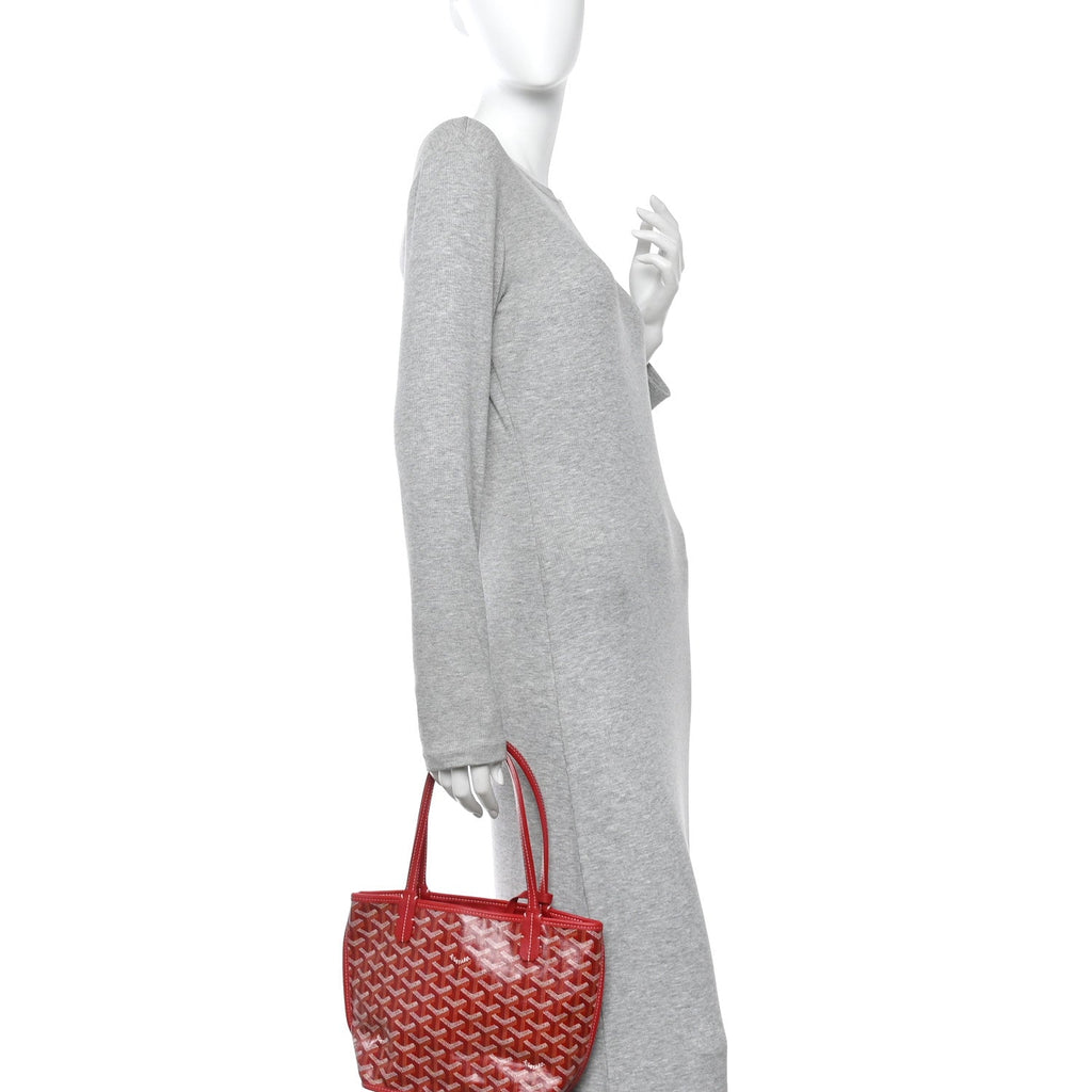 Goyardine Reversible Mini Anjou Red