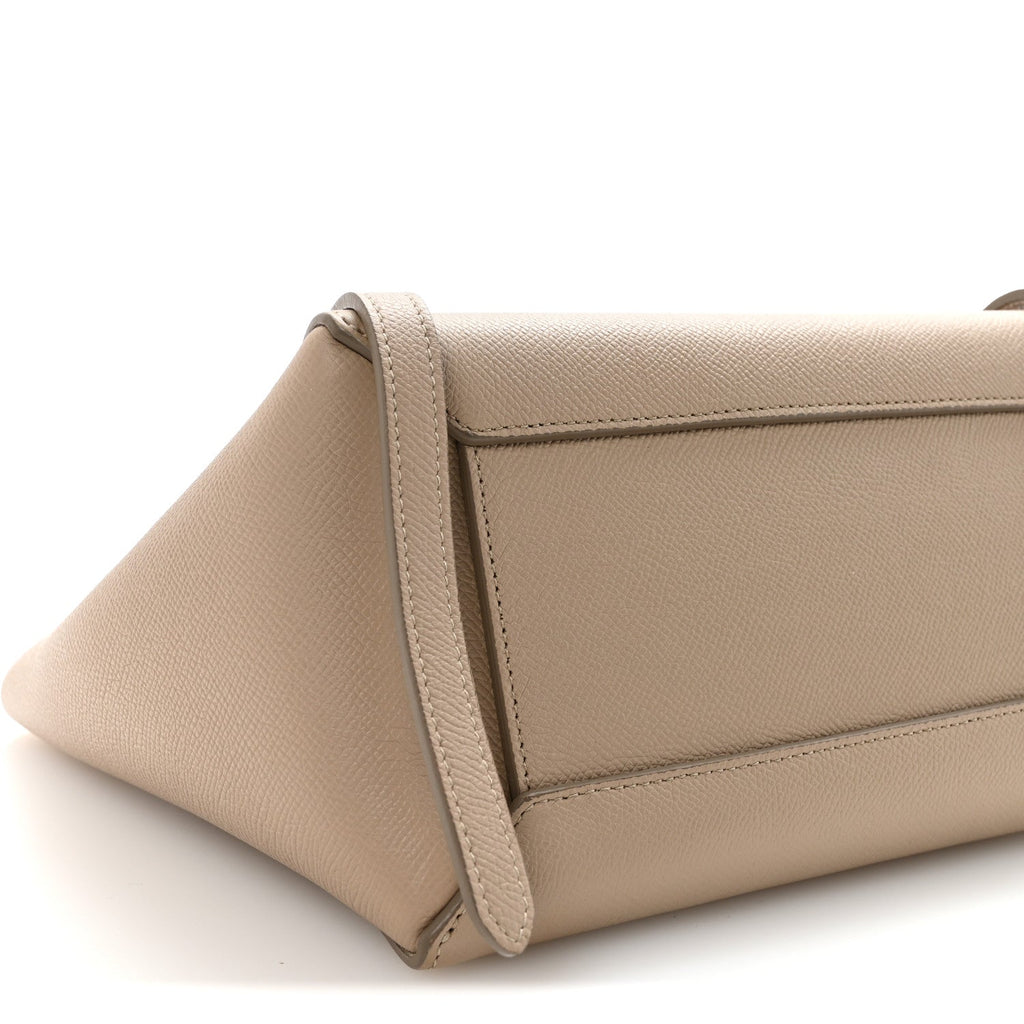 Grained Calfskin Micro Belt Bag Light Taupe