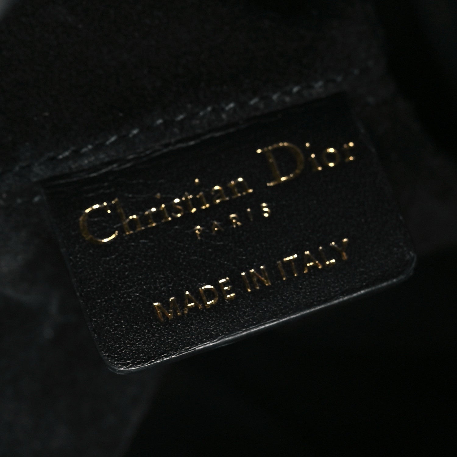 Calfskin Macrocannage Large Toujours Black