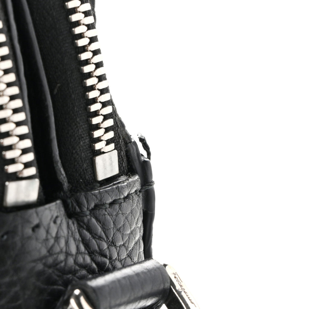 Calfskin Studded Firenze Briefcase Black