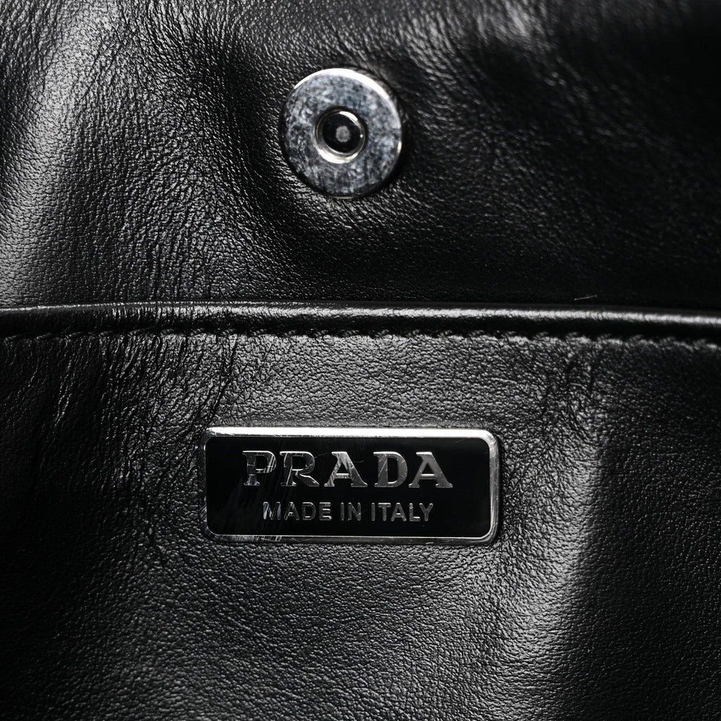 Spazzolato Cleo Shoulder Bag Black