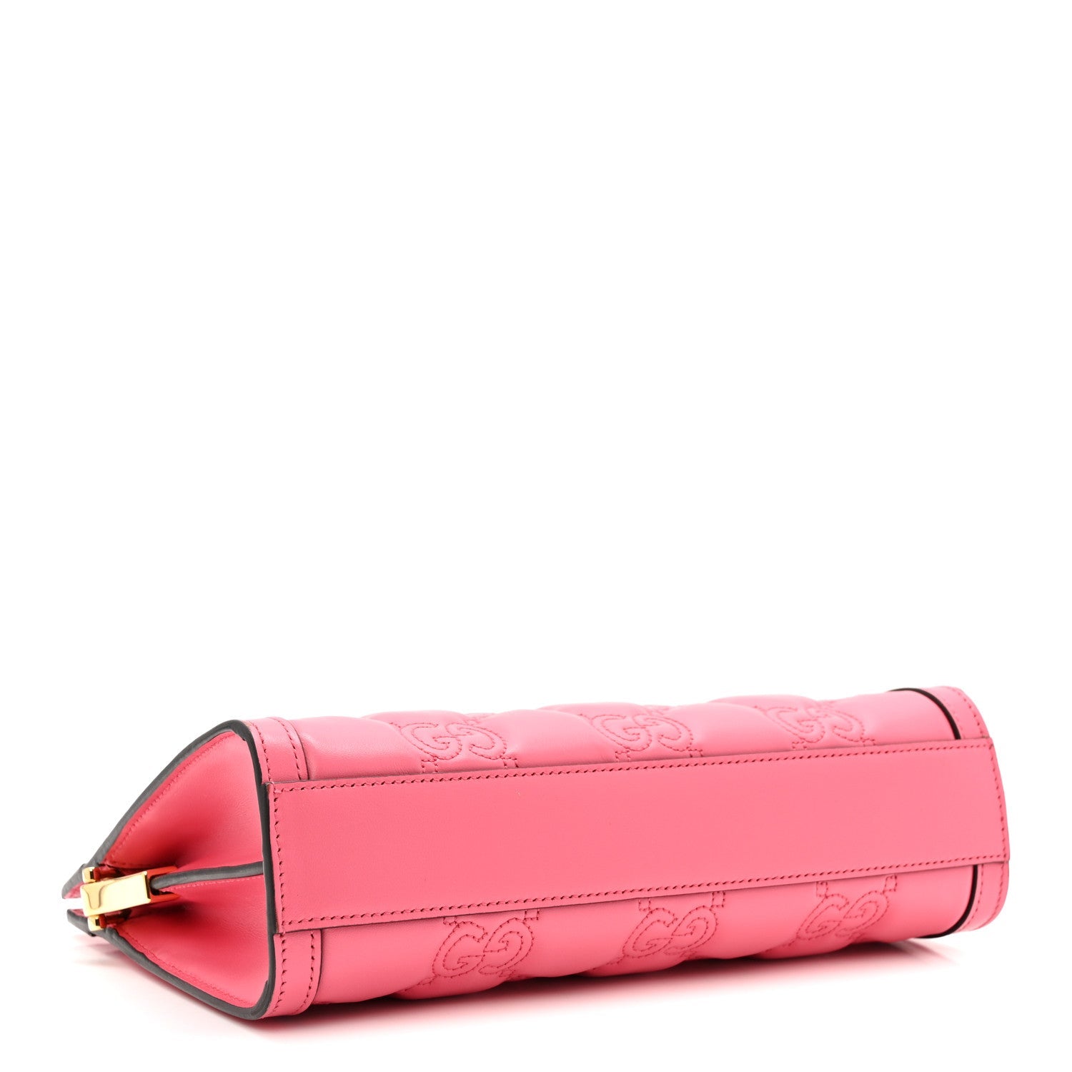 Calfskin GG Matelasse Small Slim Chain Shoulder Bag Rhodamine Pink Natural