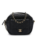 Caviar Quilted CC Day Camera Case Black