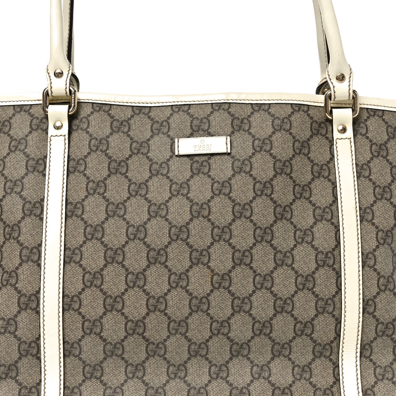 GG Plus Monogram Medium Joy Tote Off White