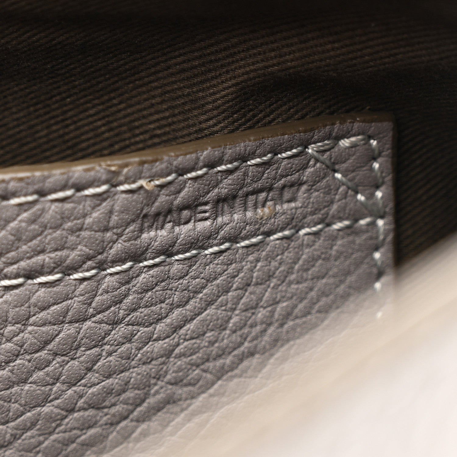 Calfskin Medium Marcie Round Crossbody Bag Cashmere Grey
