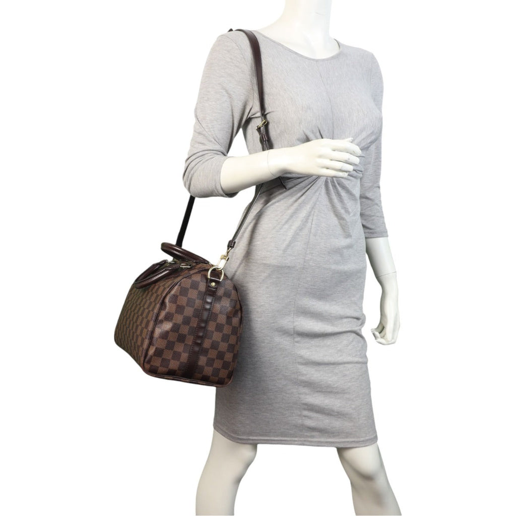 Louis Vuitton Speedy 30 Bandouliere Damier Ebene