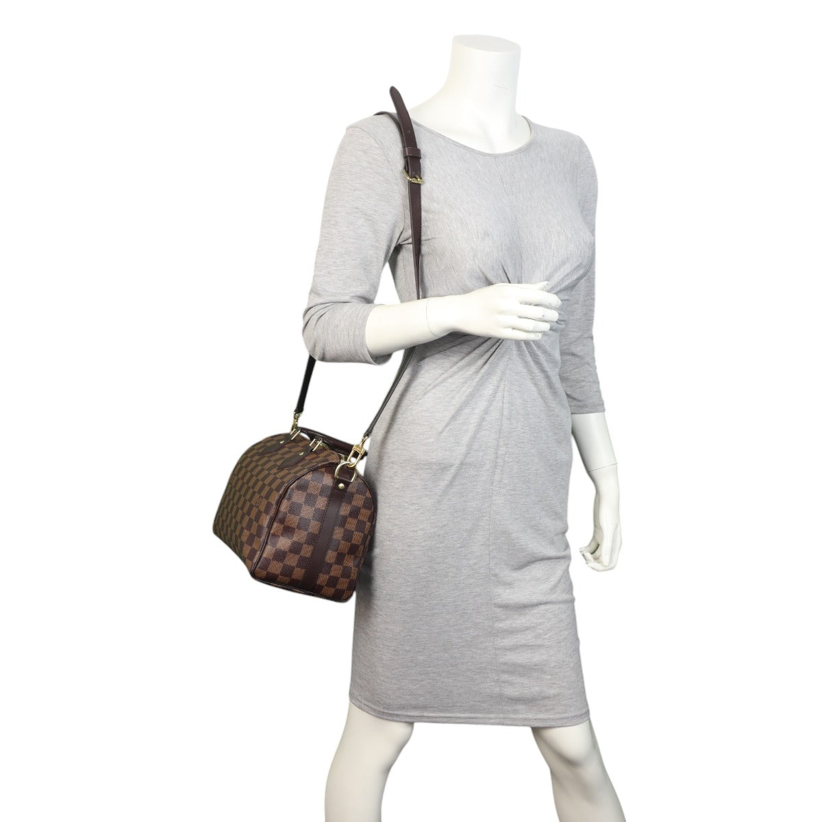 Louis Vuitton Speedy 25 Bandouliere Damier Ebene