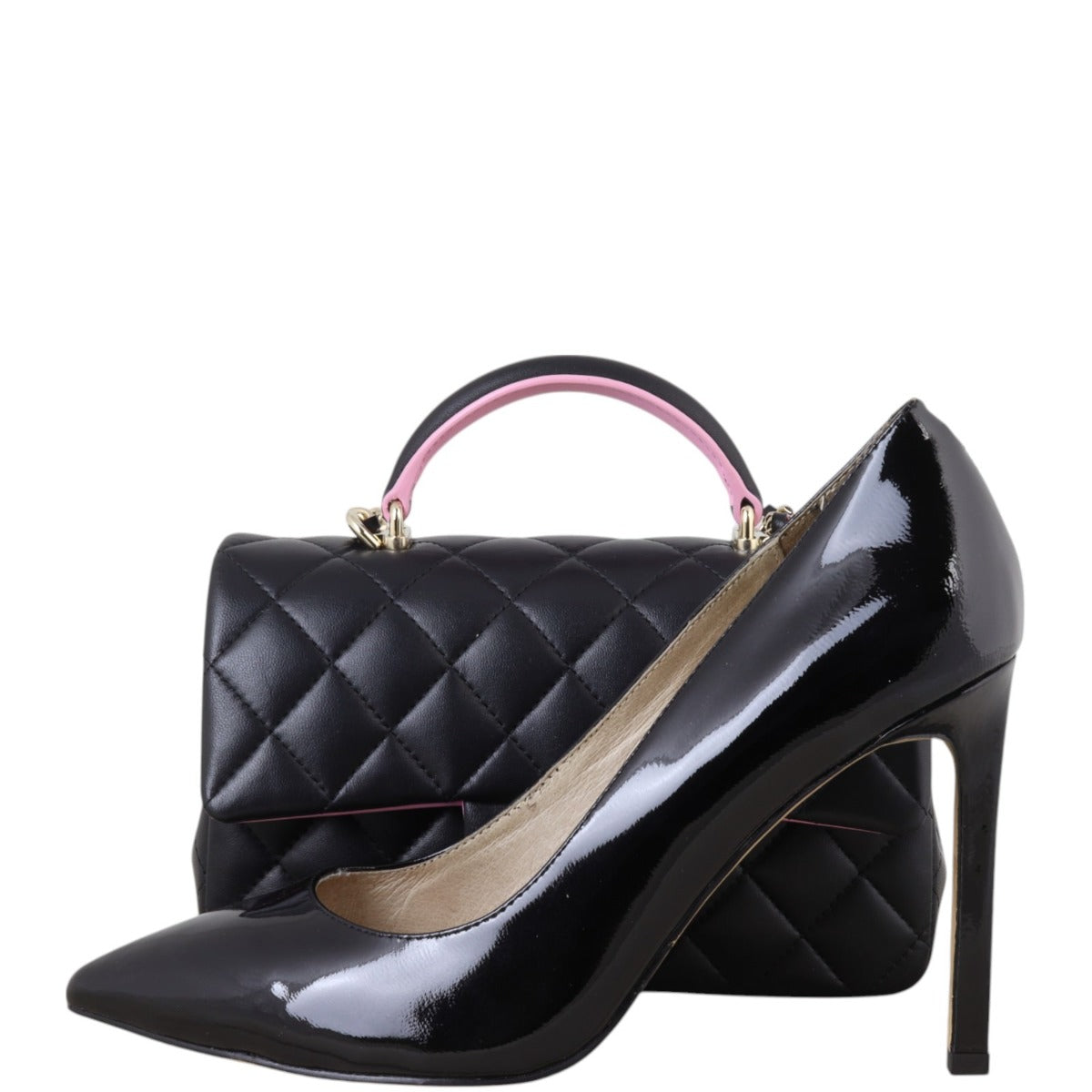 Chanel Classic Flap Mini Rectangular Top Handle Bag Lambskin