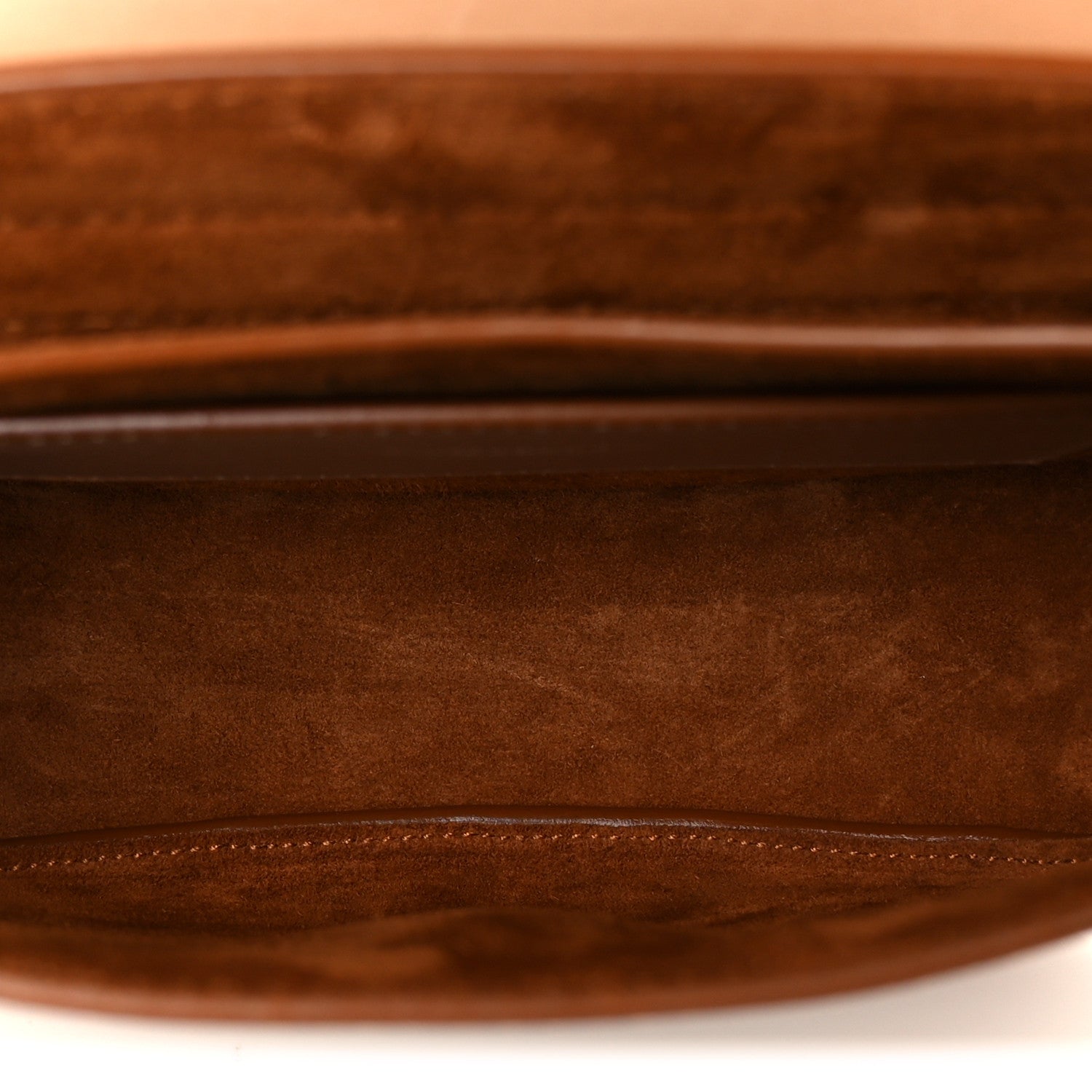 Smooth Vintage Calfskin Small Kaia Satchel Brown Gold
