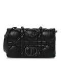 Calfskin Macrocannage Mini Caro Bag Black