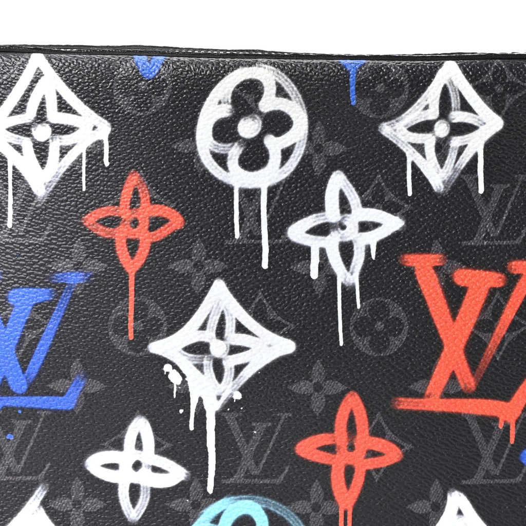 Monogram Eclipse LV Graffiti Trio Messenger Multicolor