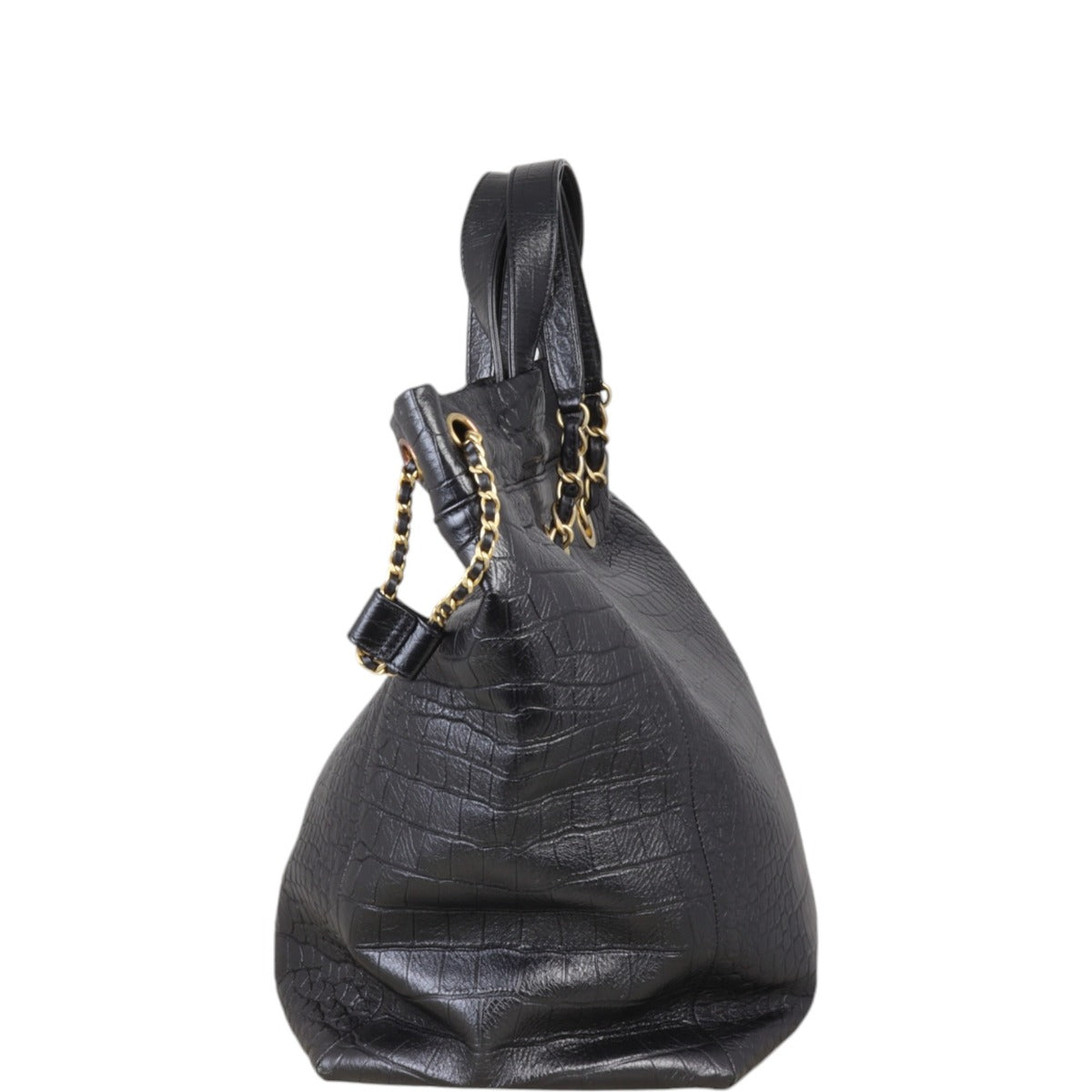 Chanel Paris-New York Coco Croc Tote Large